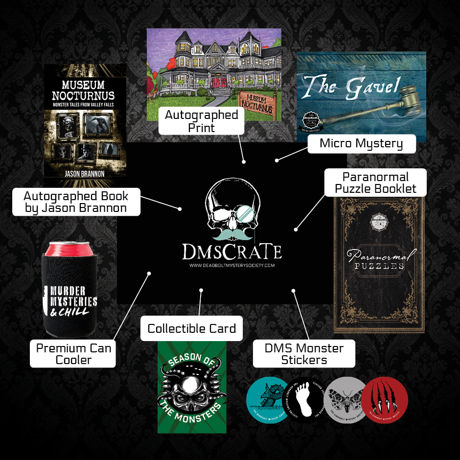DMS Crate 1 Season of the Monsters Deadbolt Mystery Society