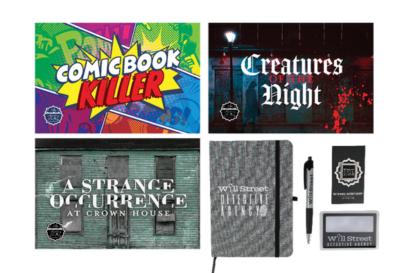 Mystery Bundle (Comic Book Killer, Creatures of the Night, A Strange Occurrence at Crown House, Will Street Detective Agency Bundle)