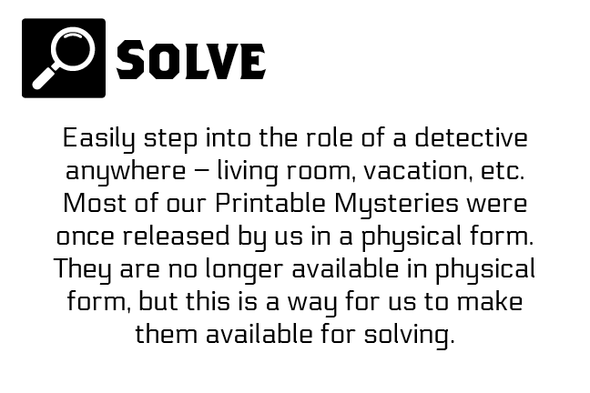 [PRINTABLE MYSTERY] ERROR CODE (Micro Mystery)